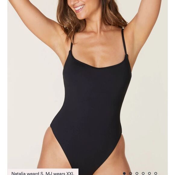 Andie Swim The Fiji One Piece LT Swimsuit Black size Small Tall NWT - Picture 1 of 7